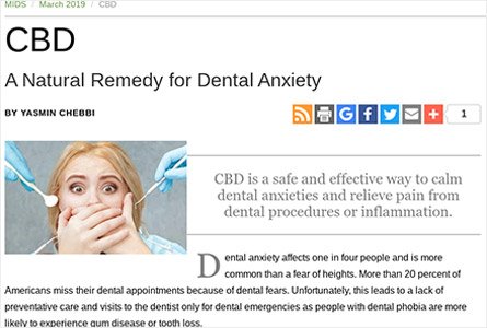 CBD : A Natural Remedy for Dental Anxiety