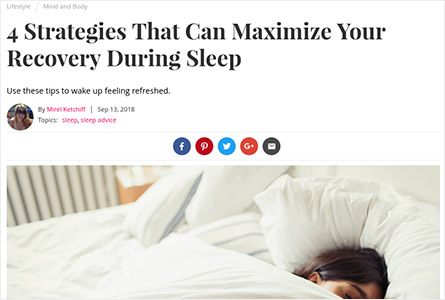 4 Strategies That Can Maximize Your Recovery During Sleep